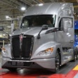 Kenworth T680 moving down the assembly line